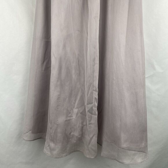 asos Maxi Gown Chiffon Formal Blush Dress-4 - Picture 5 of 16